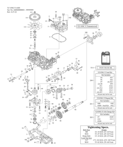 Transmission (Rh) Diagram and Parts List for ZT3-60KW (17AZEAC5A10)(2023) Cub Cadet Lawn Tractor